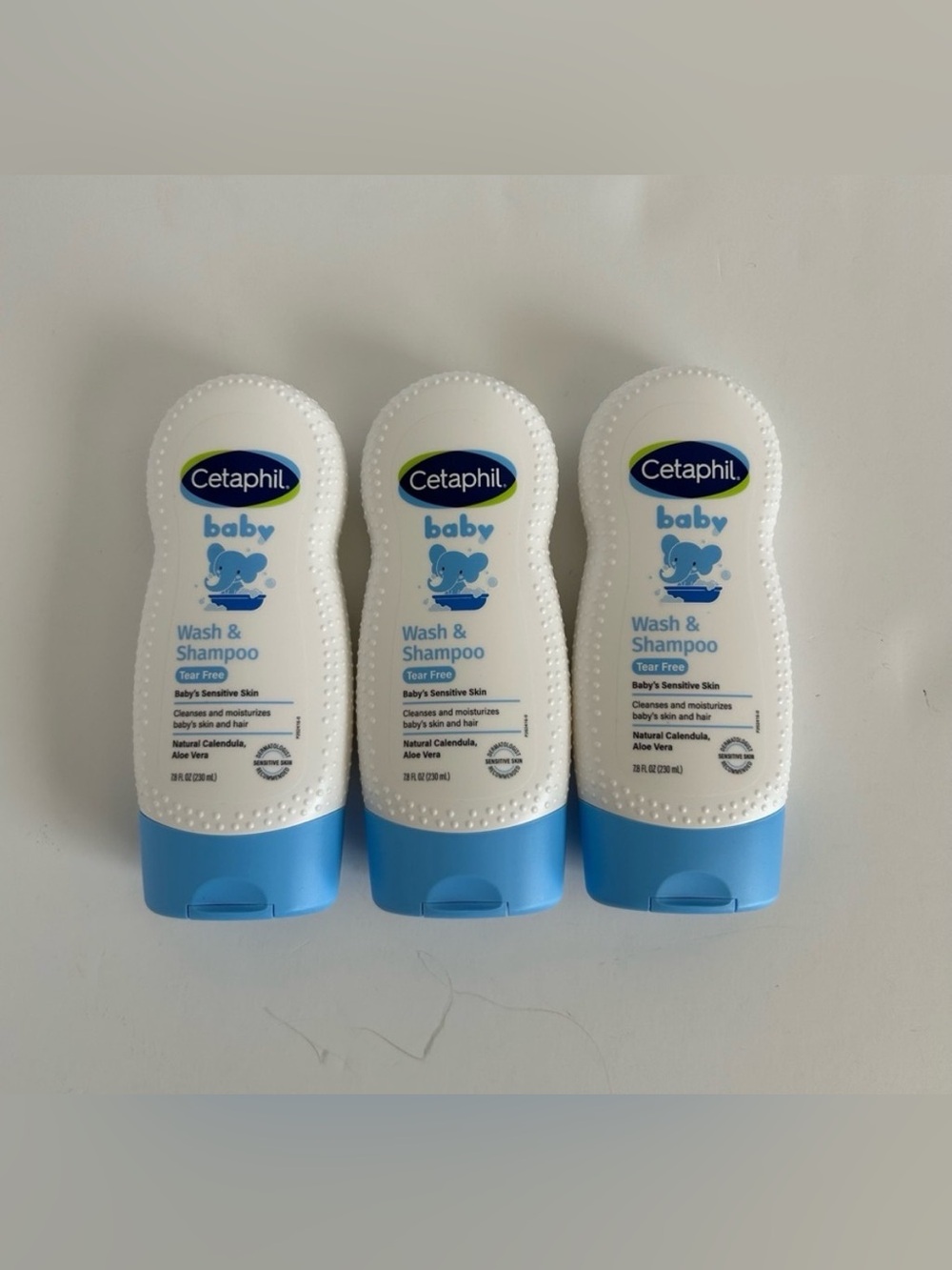 Cetaphil Baby Wash & Shampoo Bundle
 (Lot of 3) New